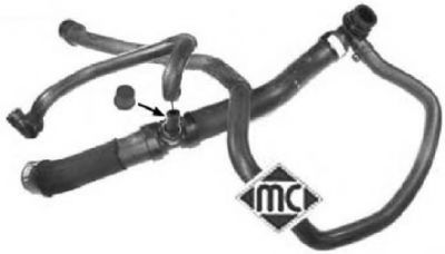 Шланг радиатора Metalcaucho 09224