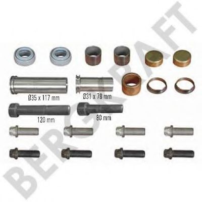 Ремкомплект, тормозной суппорт AUGER 4169