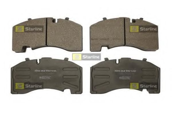 Комплект тормозных колодок, дисковый тормоз STARLINE BD T002