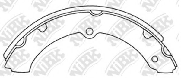Комплект тормозных колодок NiBK FN2294