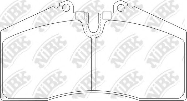 Комплект тормозных колодок, дисковый тормоз NiBK PN0299