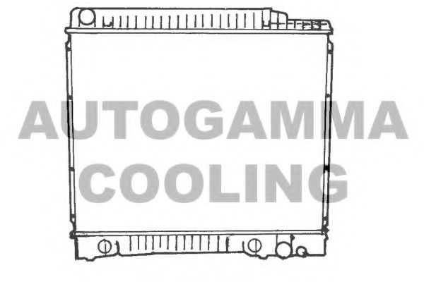 Радиатор, охлаждение двигателя AUTOGAMMA 100537