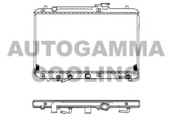 Радиатор, охлаждение двигателя AUTOGAMMA 102321