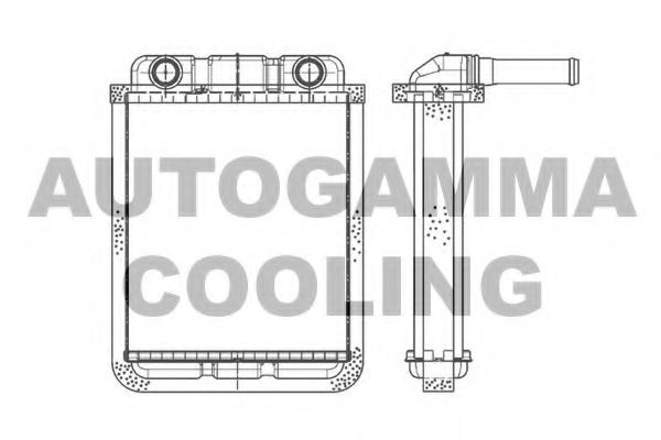 Теплообменник, отопление салона AUTOGAMMA 105234