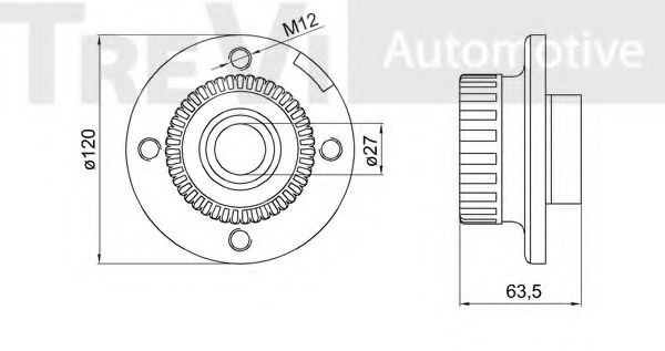 Комплект подшипника ступицы колеса INA 713610320