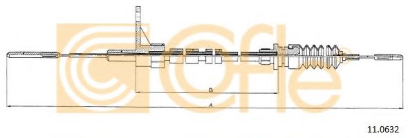 Тросик газа COFLE 110632