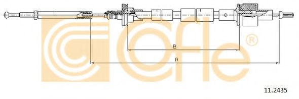 Трос, управление сцеплением COFLE 11.2435