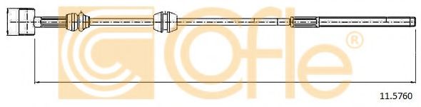 Трос, стояночная тормозная система COFLE 11.5760