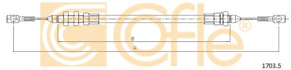 Тросик газа COFLE 1703.5