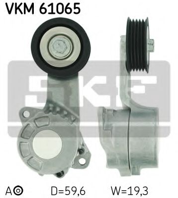 Натяжной ролик, поликлиновой  ремень SKF VKM 61065