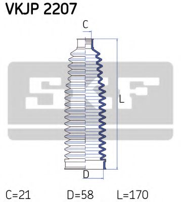 Комплект пылника, рулевое управление SKF VKJP 2207