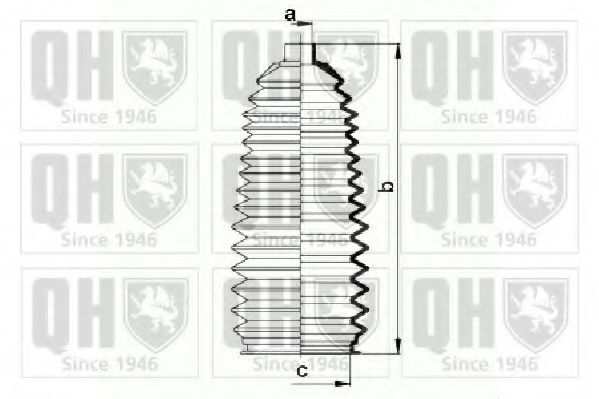 Комплект пылника, рулевое управление QUINTON HAZELL QG1463