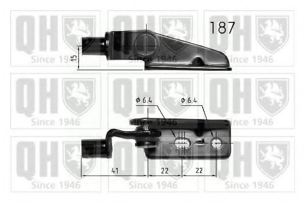 Газовая пружина, крышка багажник QUINTON HAZELL QTS840218