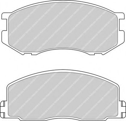 Комплект тормозных колодок, дисковый тормоз FERODO FDB306