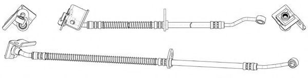 Тормозной шланг FERODO FHY2789