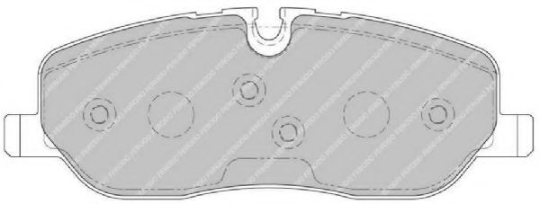 Комплект тормозных колодок, дисковый тормоз FERODO FSL1615