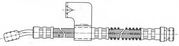 Тормозной шланг FERODO FHY3143