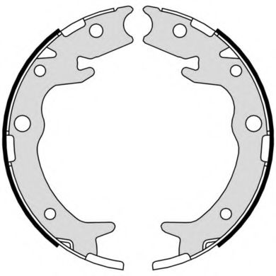 Комплект тормозных колодок, стояночная тормозная система BREMBO S 28 516