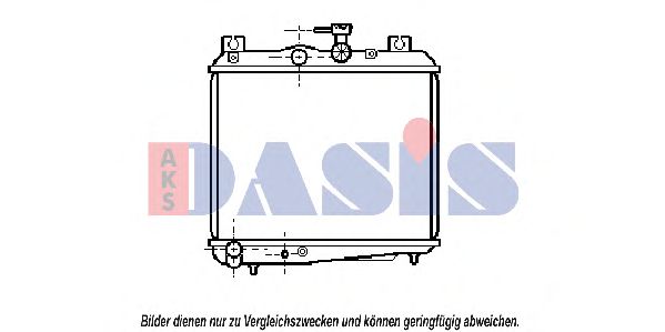 Радиатор, охлаждение двигателя AKS DASIS 350240N