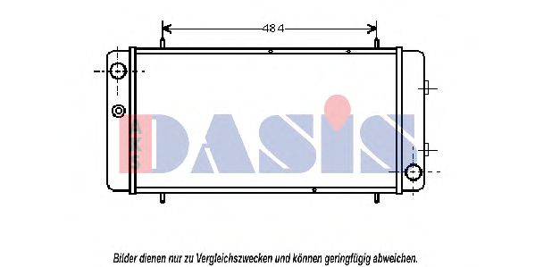 Радиатор, охлаждение двигателя AKS DASIS 2002034