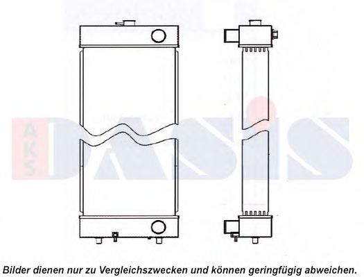 Радиатор, охлаждение двигателя AKS DASIS 450099N