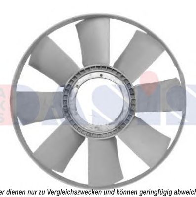 Крыльчатка вентилятора, охлаждение двигателя AKS DASIS 408063N