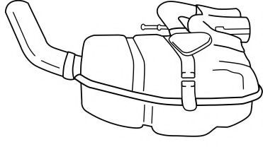 Глушитель выхлопных газов конечный AKS DASIS SG77602