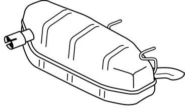Глушитель выхлопных газов конечный AKS DASIS SG41637