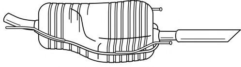 Глушитель выхлопных газов конечный AKS DASIS SG41606