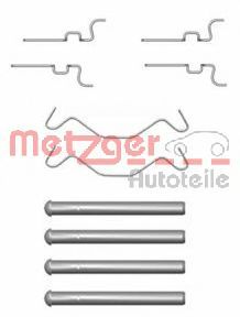 Комплектующие, колодки дискового тормоза METZGER 109-1683