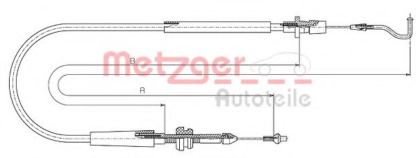 Тросик газа METZGER 11.0636