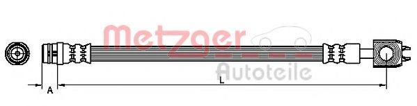 Тормозной шланг METZGER 4116202
