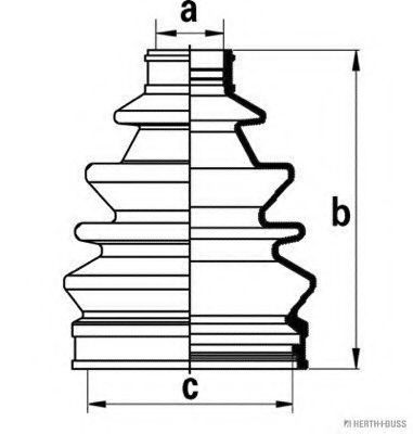 Комплект пылника, приводной вал HK 2801