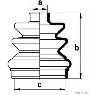 Комплект пылника, приводной вал HK 2720