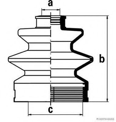 Комплект пылника, приводной вал HK 2782