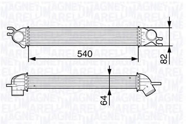 Интеркулер MAGNETI MARELLI 351319202090