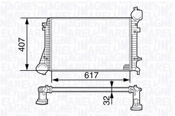 Интеркулер MAGNETI MARELLI 351319202670