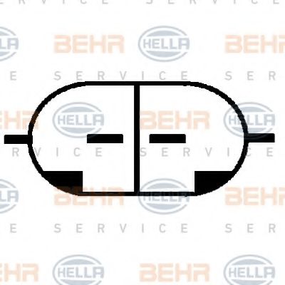 Компрессор, кондиционер BEHR HELLA SERVICE 8FK351134621