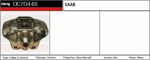 Тормозной суппорт DELCO REMY DC70446
