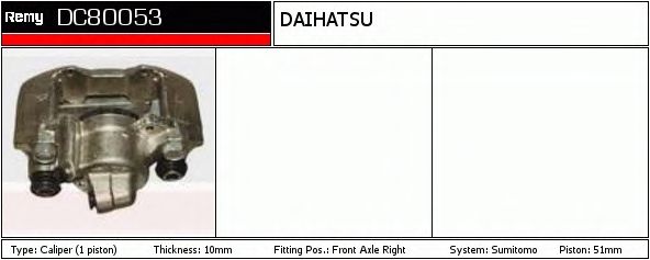 Тормозной суппорт DELCO REMY DC80053