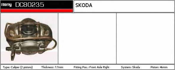 Тормозной суппорт DELCO REMY DC80235