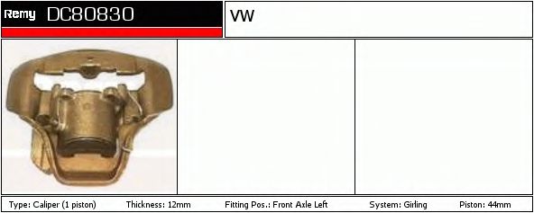 Тормозной суппорт DELCO REMY DC80830