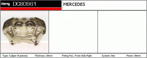 Тормозной суппорт DELCO REMY DC80961