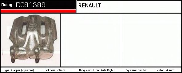 Тормозной суппорт DELCO REMY DC81389