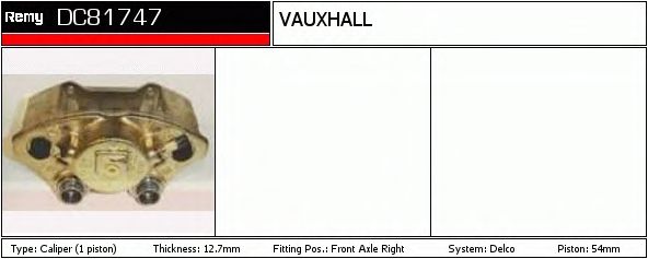 Тормозной суппорт DELCO REMY DC81747