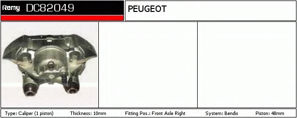 Тормозной суппорт DELCO REMY DC82049