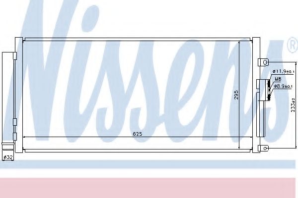 Конденсатор, кондиционер NISSENS 940291