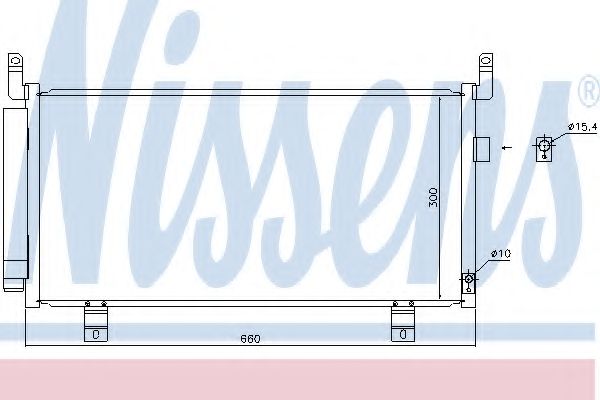 Конденсатор, кондиционер NISSENS 940437