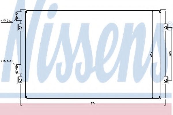 Конденсатор, кондиционер NISSENS 94555