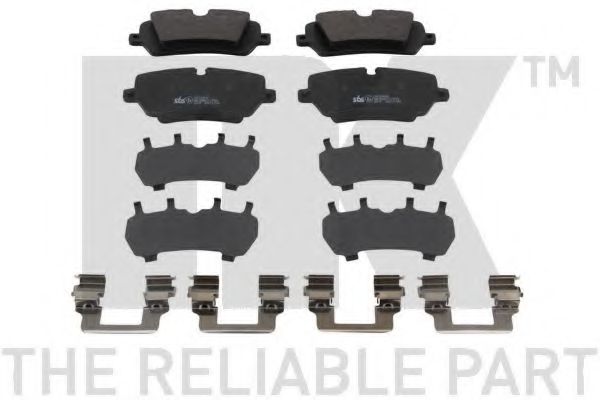 Комплект тормозных колодок, дисковый тормоз NK 224035